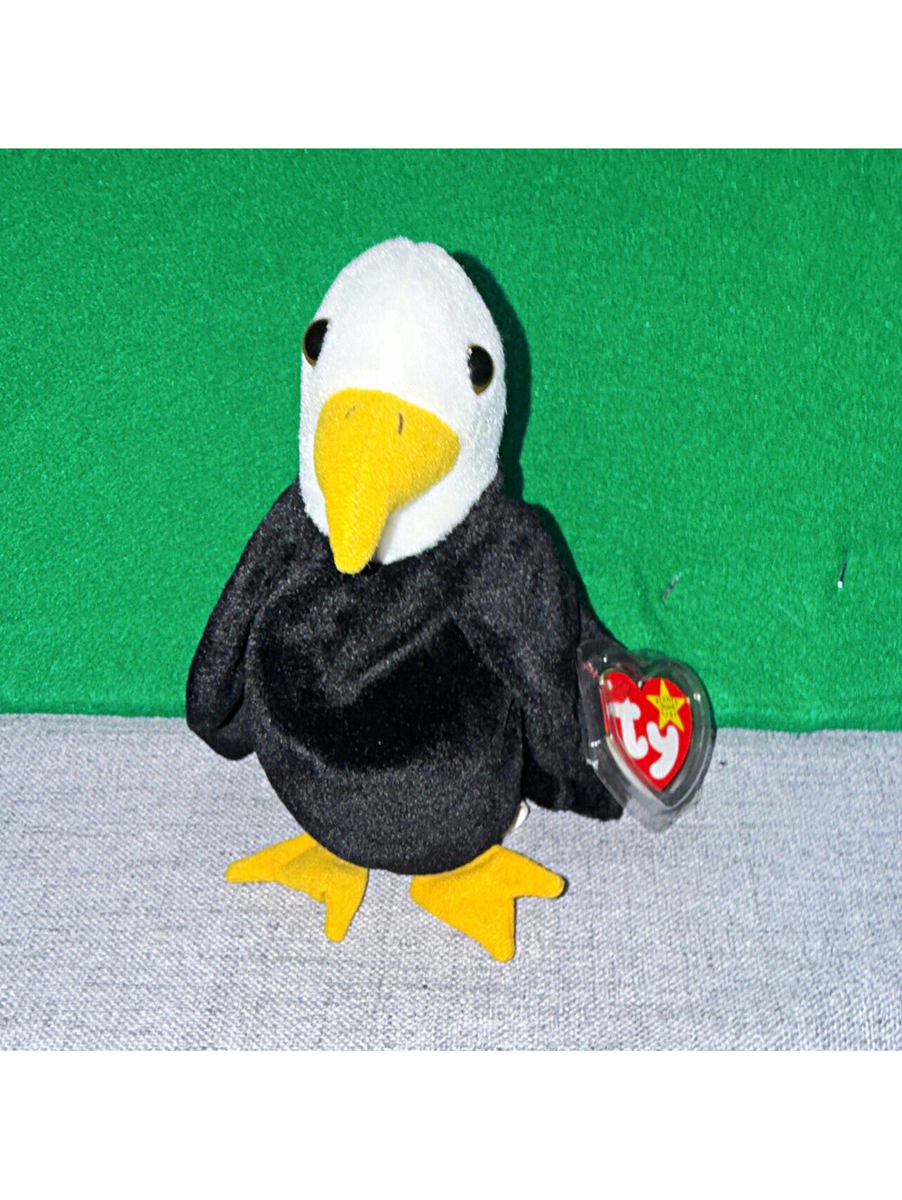 Ty Beanie Babies Baldy Bald Eagle Plush Stuffed Animal 1996 Vintage MPN 4074